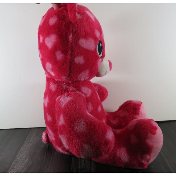 Build a Bear 17" Teddy Bear Red  Hearts Valentine Day 2015 Plush Stuffed Animal - Picture 3 of 14